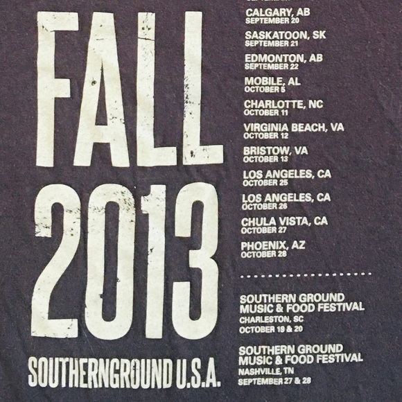 2013 Zac Brown Band Unisex Sz Small - Picture 10 of 14